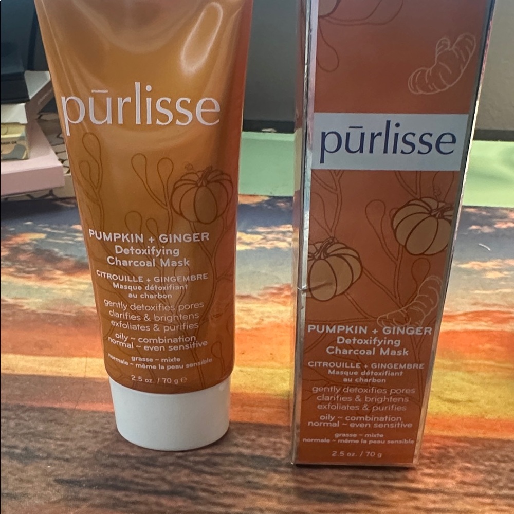 Pūrlisse PUMPKIN GINGER Detoxifying Charcoal Mask